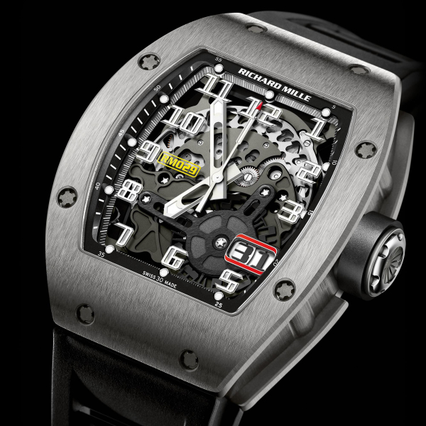 Replica Richard Mille RM 029 Automatic Big Date Watch Ti 529.45.91